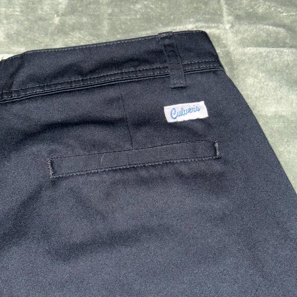 Culver’s Flare Pants Womens 4 Black Stretch Restaurant Uniform Workwear Mid-Rise - Picture 3 of 7